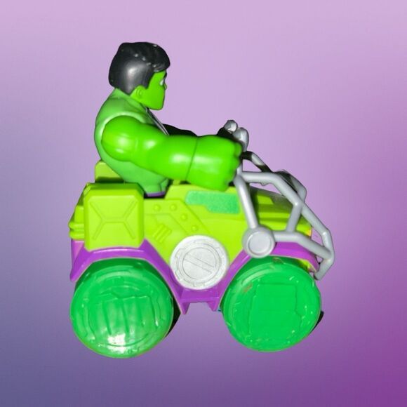 Marvel Spidey & His Amazing Friends Hulk Figure and Smash Truck Vehicle B16 - Picture 6 of 7